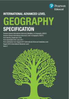 Pearson Edexcel International A Level Geography (2016) Specification